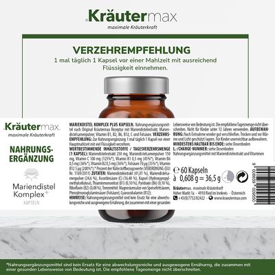 Mariendistel Komplex Kapseln 1 x 60 Stück