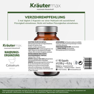 Colostrum Kapseln 1 x 90 Stück