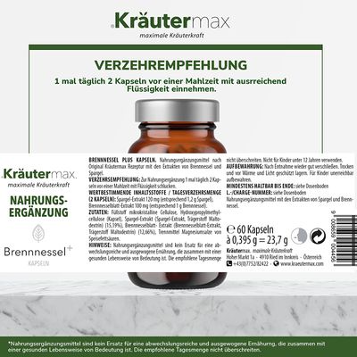 Brennnessel Kapseln 1 x 60 Stück